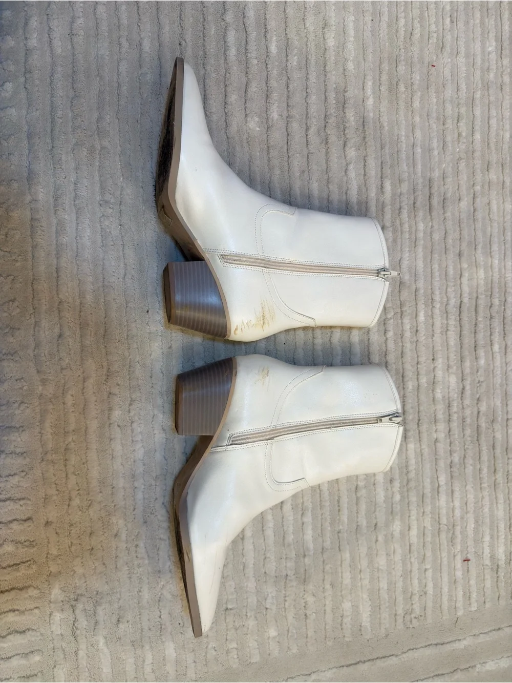 White Rhinestone Cowboy Boots Oasis Society Western Fringe Booties women’s size